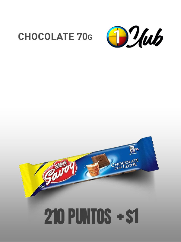 Chocolate de leche 70g
