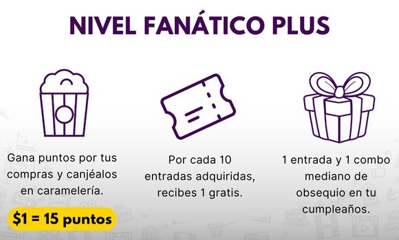 Beneficios de Nivel Fanático Plus